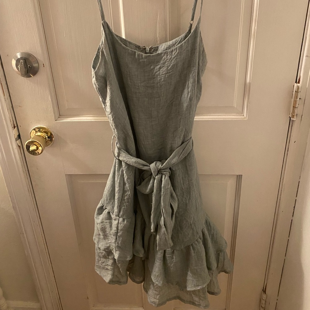 Princess Polly Twisted Sister Mini Dress - Grey